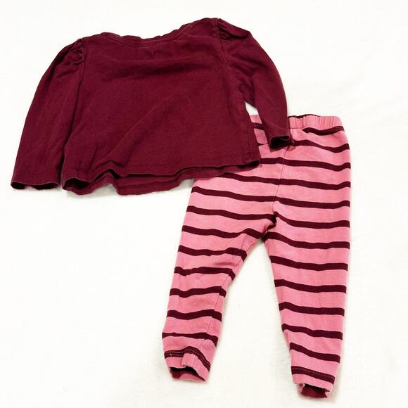 Baby Gap Girl Outfit sz 12-18 m Outfit Matching Set Two Piece Outfit organic - Picture 5 of 7